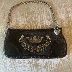 Juicy Couture black gold chain purse